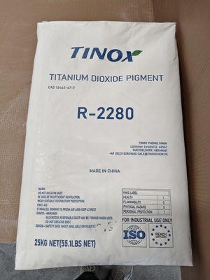 Blauwe ondertoon en hydrofobiciteit TINOX R-2280 Rutiel Titaniumdioxide voor kunststoffen