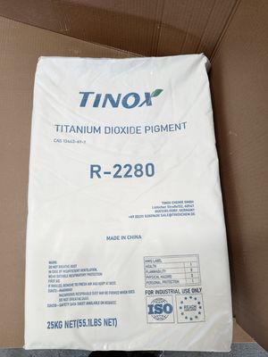 Goede prijs. TINOX R-2280 Titanium Dioxide Rutile with Excellent Opacity High Heat Resistance and Low Volatility for Plastic Applications online